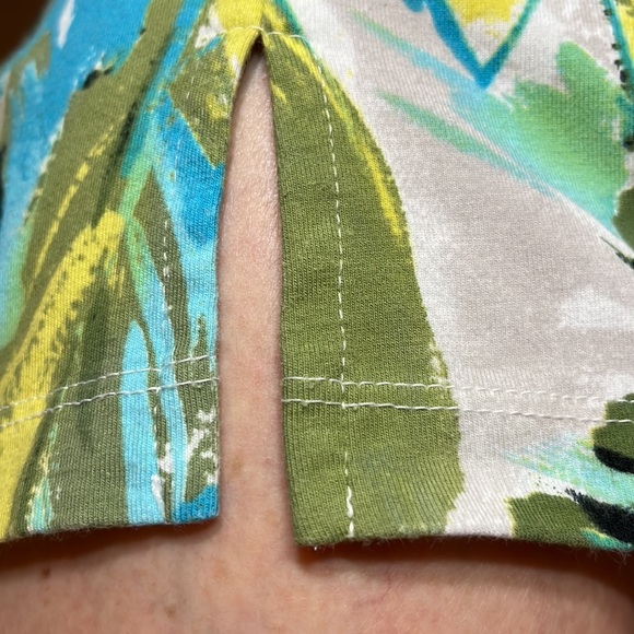 EXC Macaw Parrot Alfred Dunner TOP Women’s L Petite Tropical Avian Bird - Picture 13 of 17